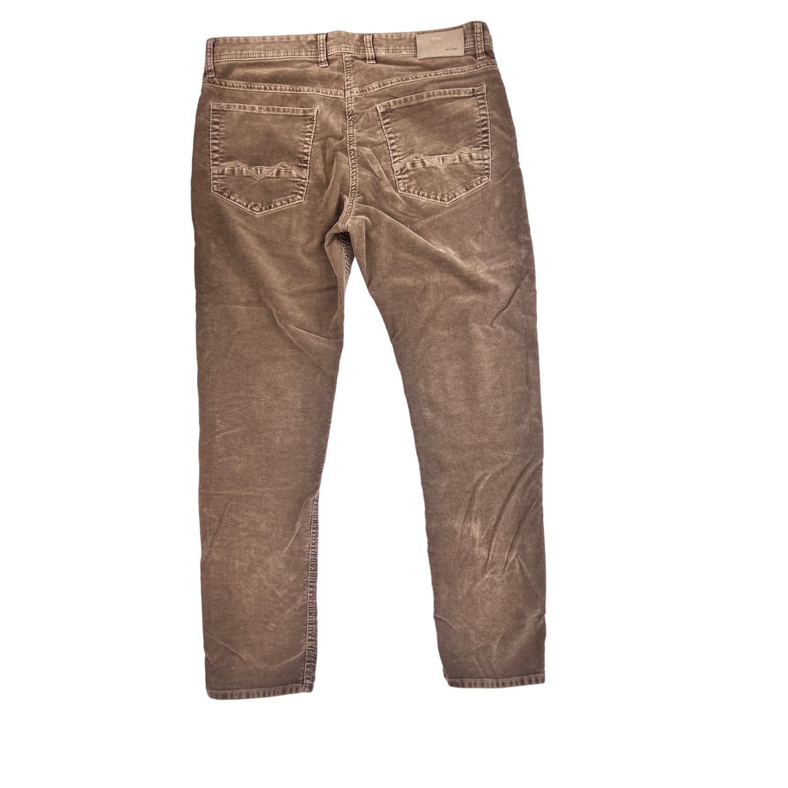 MAC Jeans Arne Pipe Corduroy Pants Mens 36x32 Stretch Tan Vintage Wash Straight