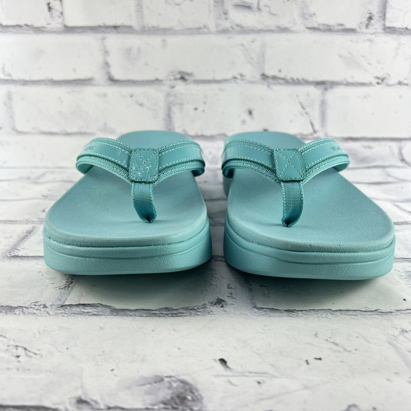 Vionic High Tide ll Platform Sandals Women’s 11 Wide Blue Casual Flip Flop