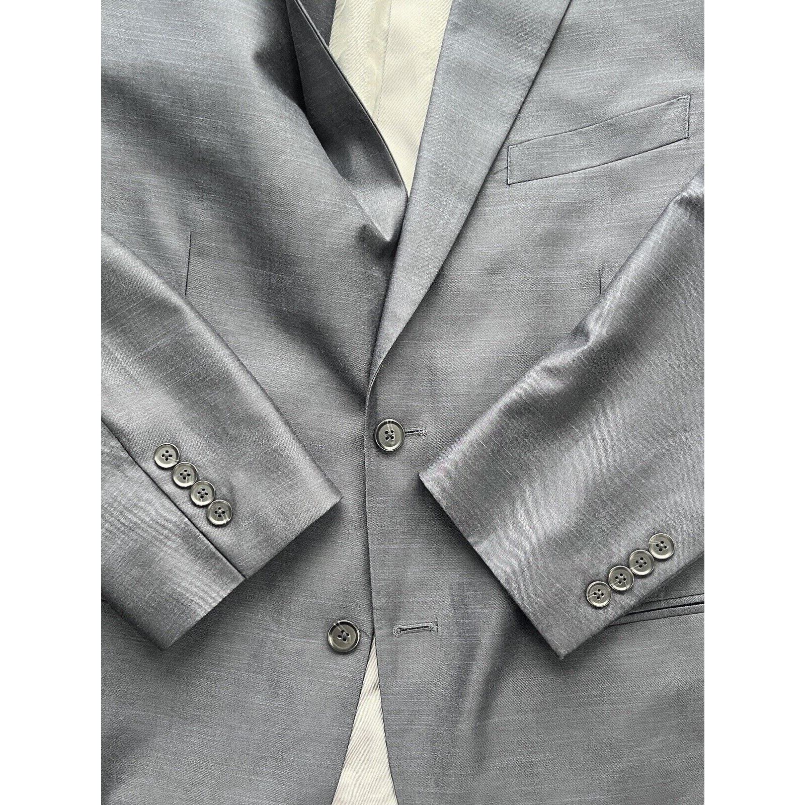 Steve Harvey Celebrity Edition 2 Button Suit Men’s 44R Blue Model King 34x34