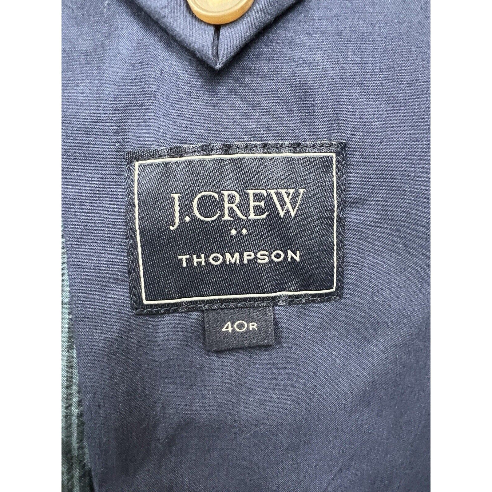 J.Crew Thompson 2 Button Sport Coat Men’s 40R Pinstripe Cotton Jacket Blazer