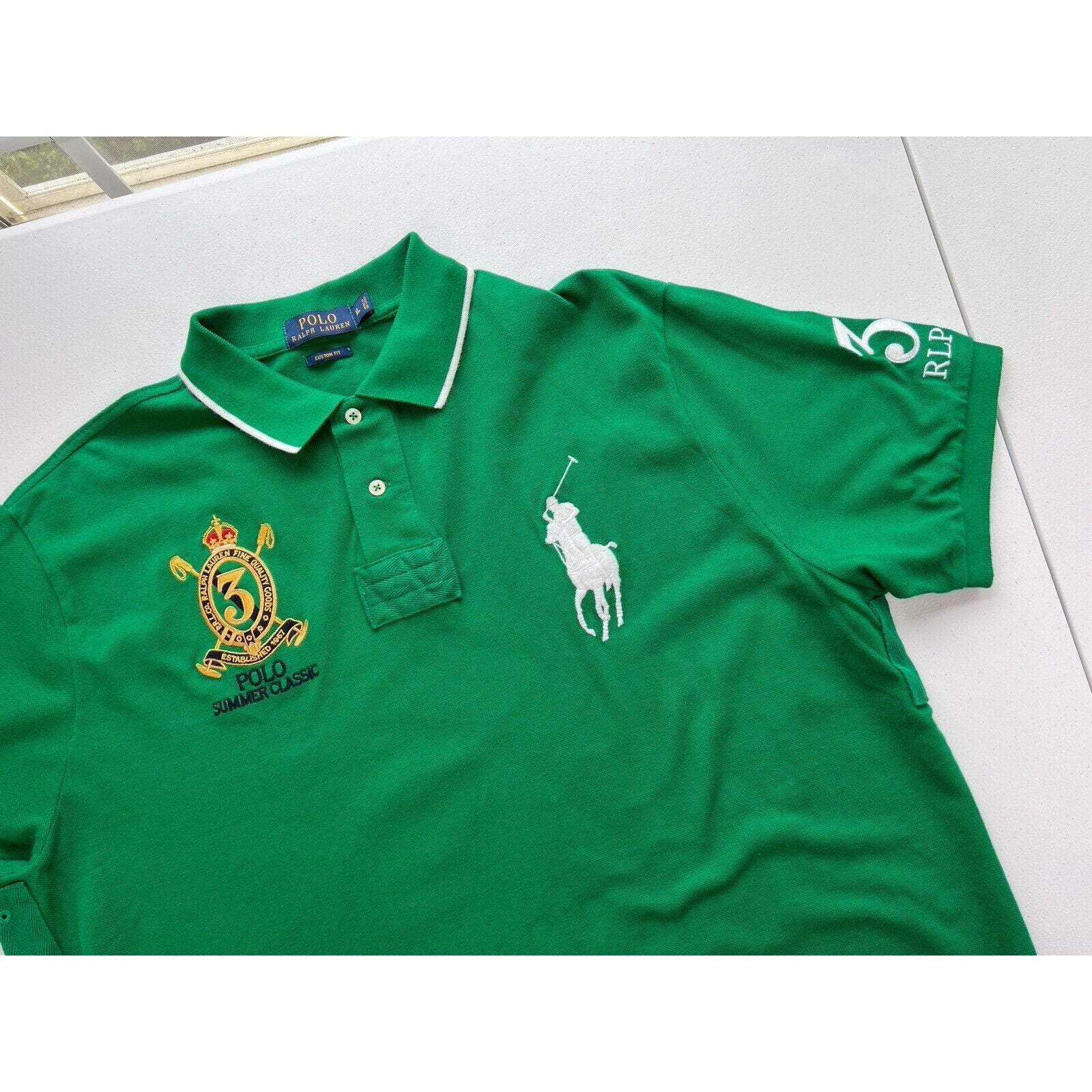 Polo Ralph Lauren Classic Fit Shirt Mens XL Big Pony Summer Classic #3 Rugby