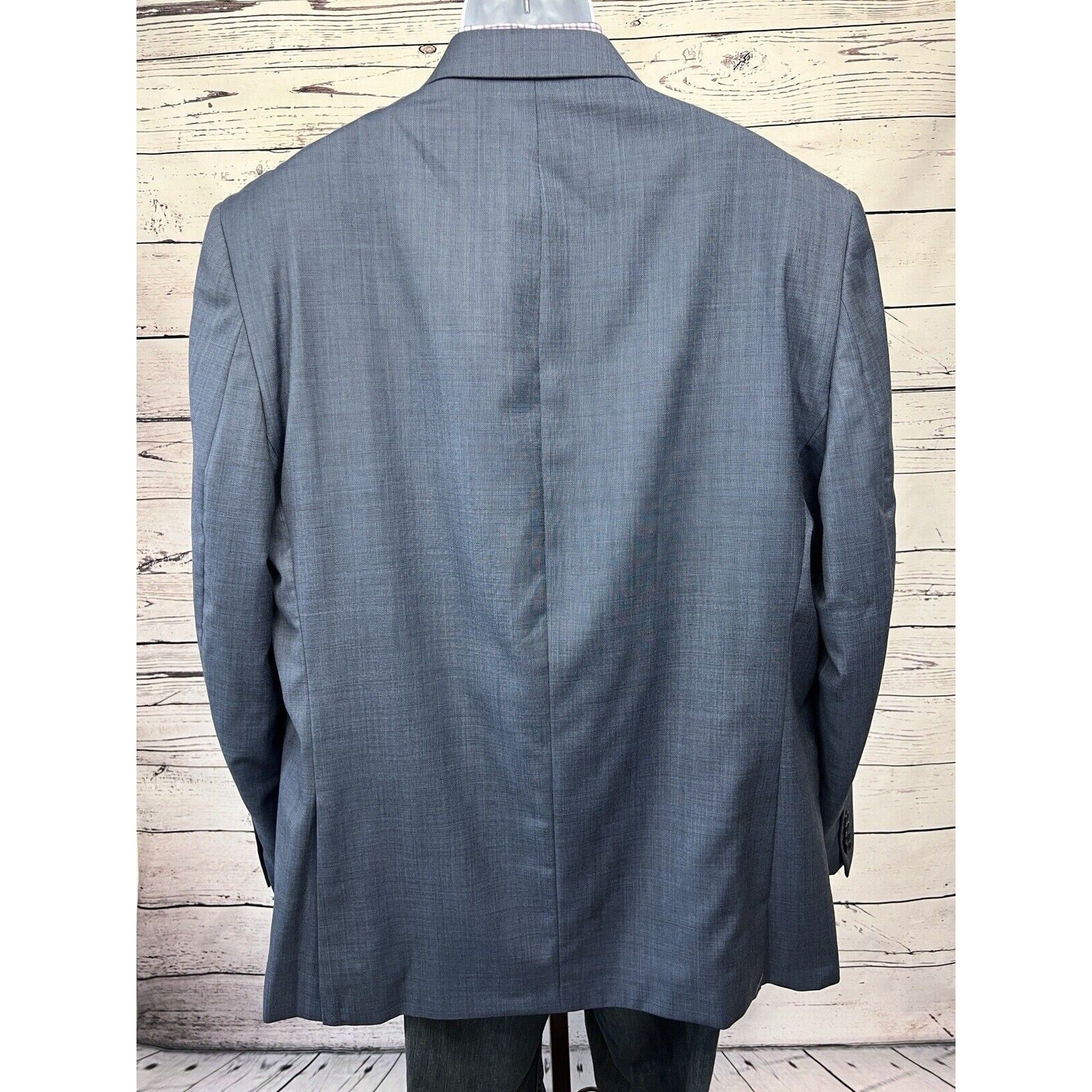 Michael Kors 2 Button Blazer Mens 50L Wool Jacket Sport Coat Blue