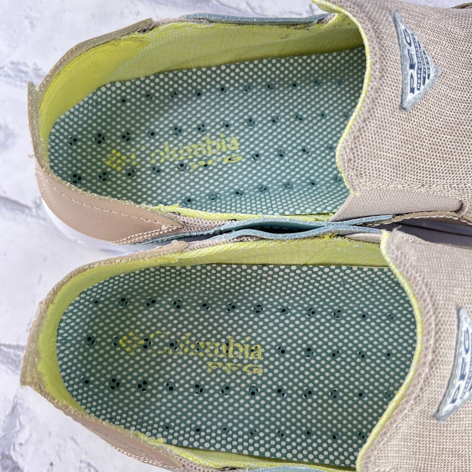 COLUMBIA Bahama Vent Hightide PFG Fishing Shoes Men’s 10 Water Fossil Neon
