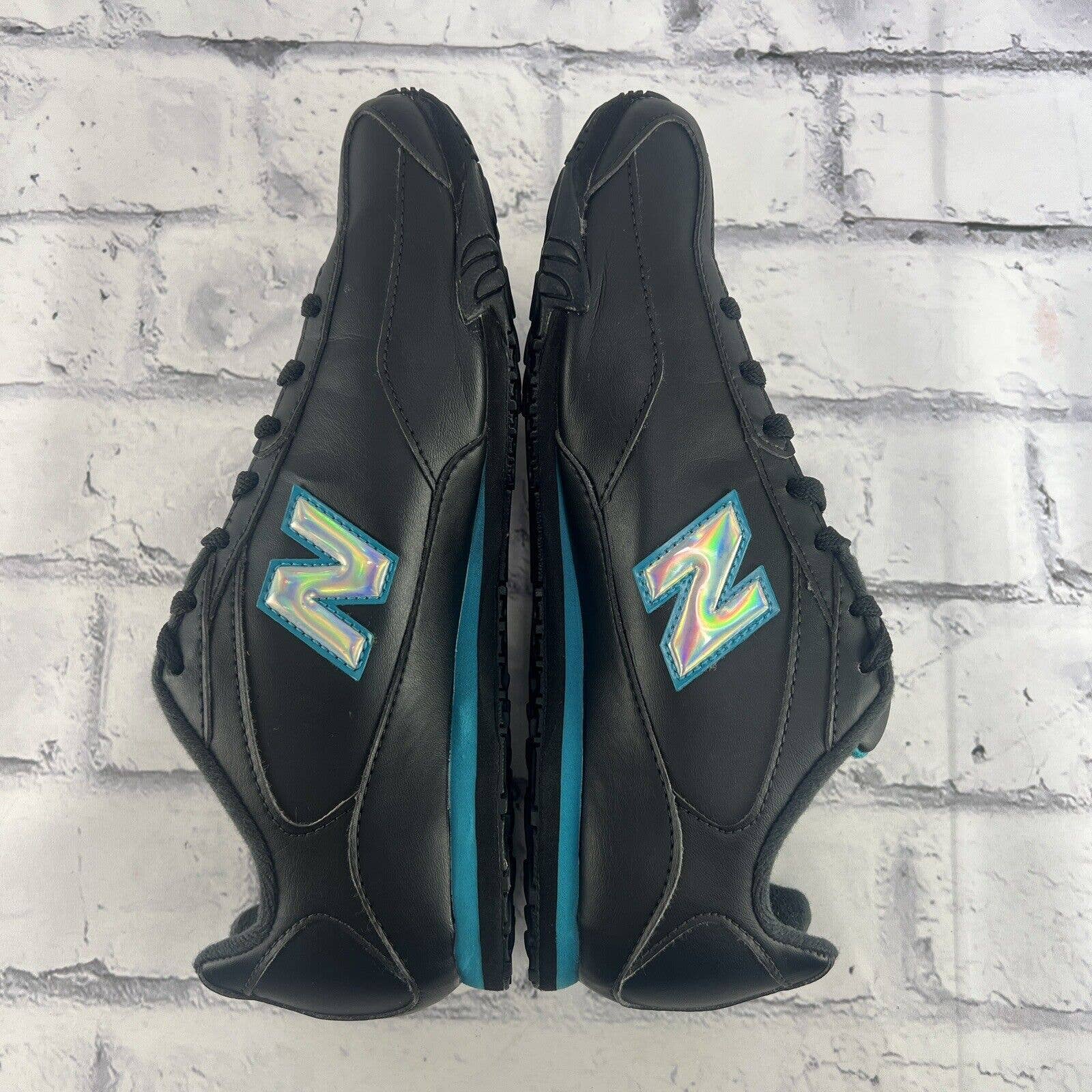 New Balance 442 Sneakers Women's Size 8 D Black Leather Athletic Running Shoes