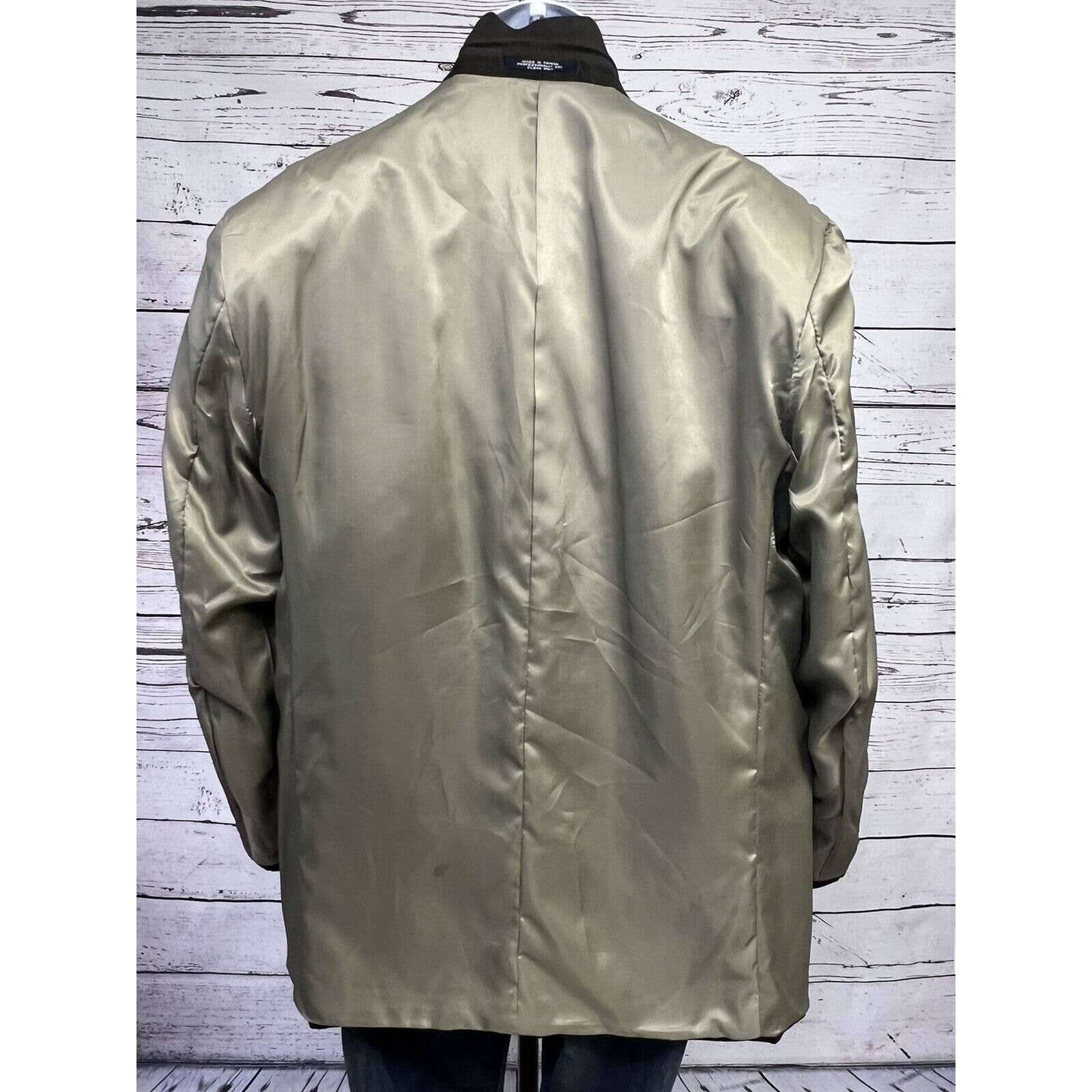 Ralph Lauren 3 Button Moleskin Sport Coat Men’s 46L Hunter Green Jacket Blazer