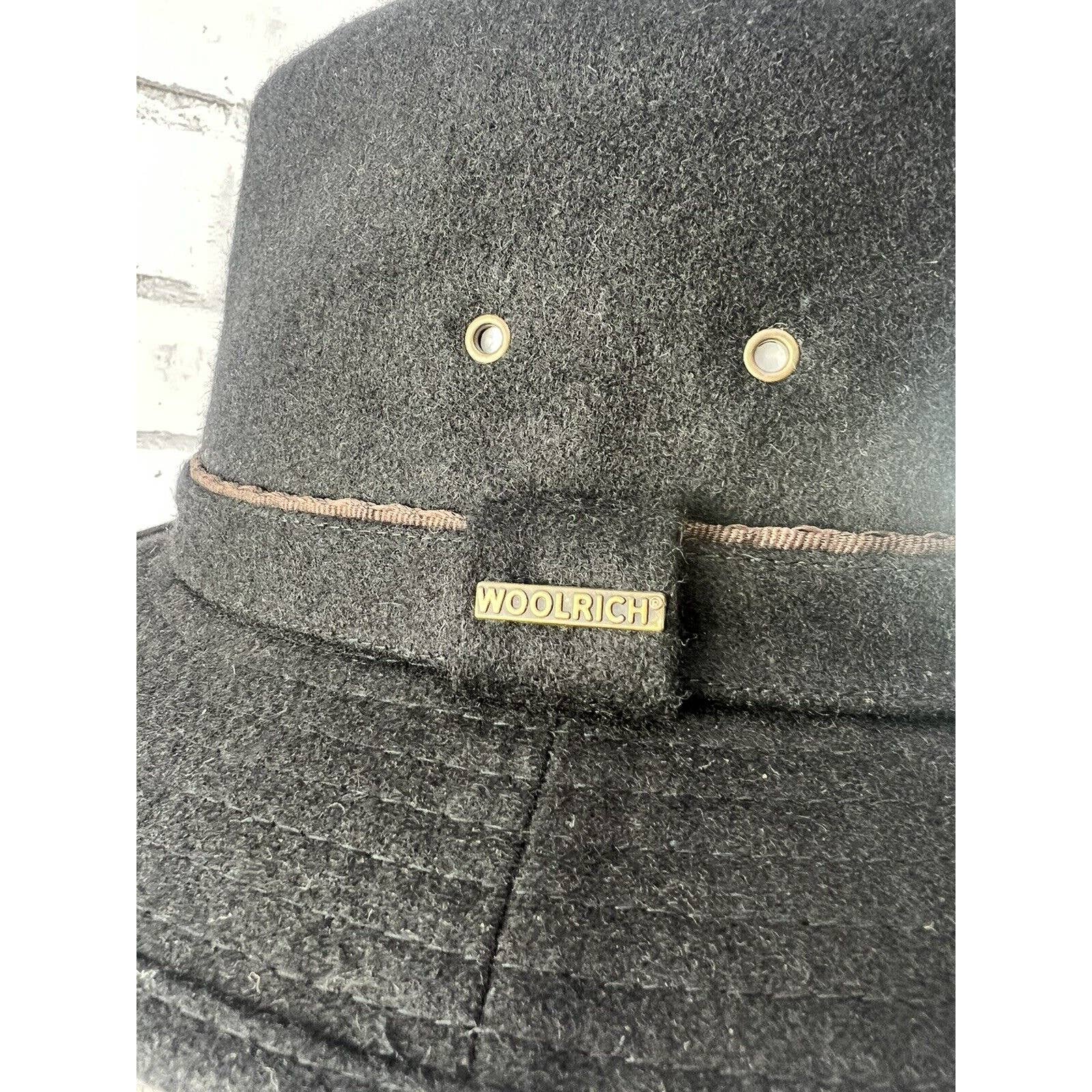 Woolrich Wool Men’s Cowboy Safari Hat Black Western 3.5” Brim Travelers