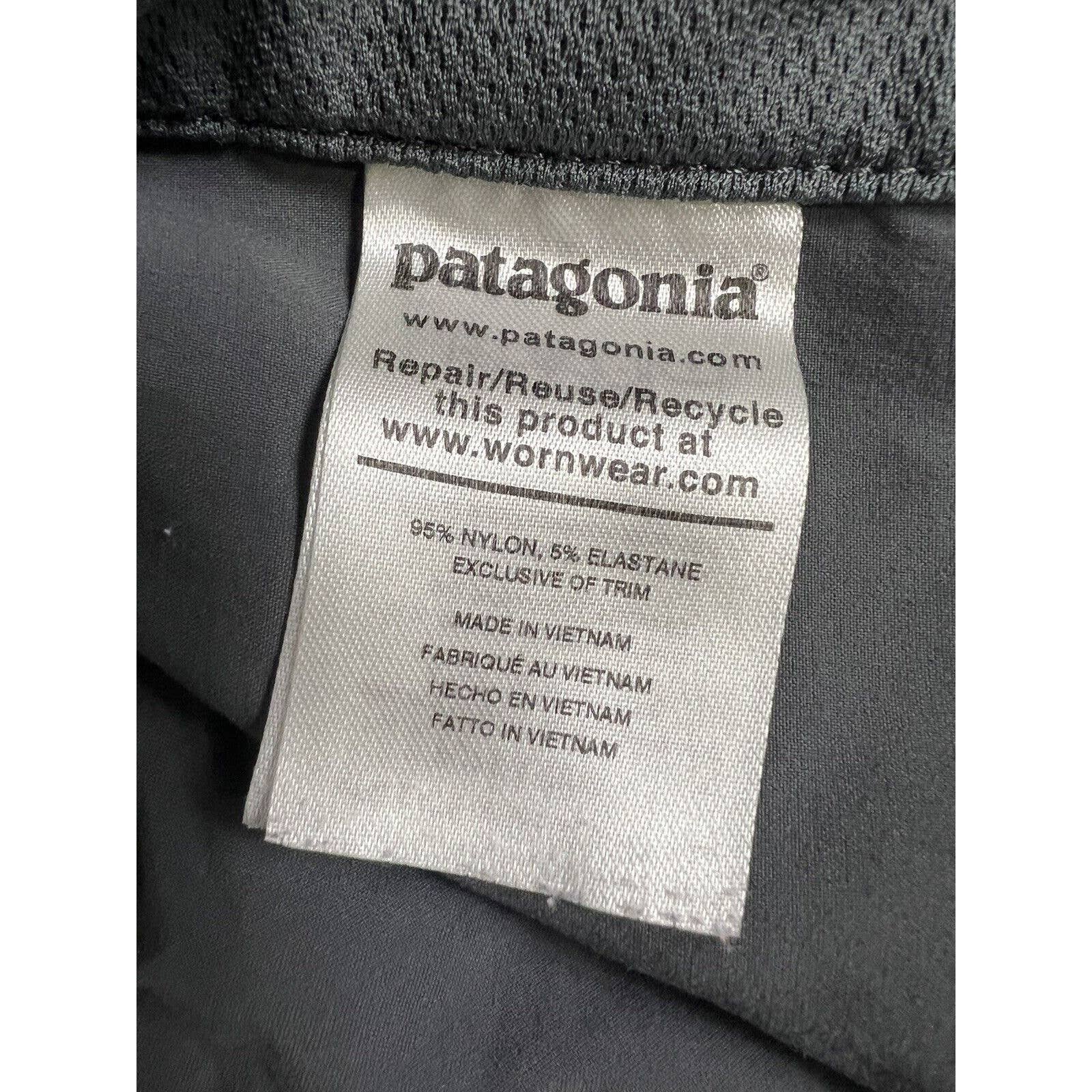Patagonia Hiking Shorts Mens 35 Gray Cargo Stretch Lightweight 8” Inseam Nylon
