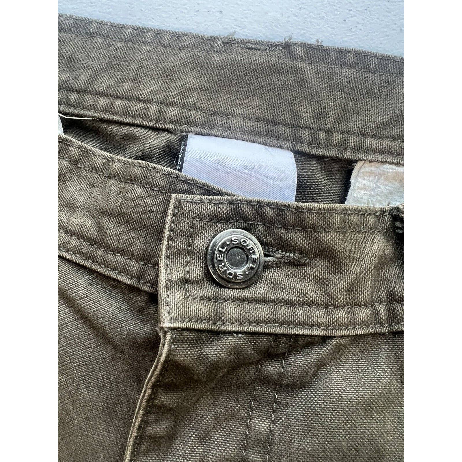 Sorel Zip Off Convertible Pants Men’s 34x30 Ripstop Heavy Workwear Hiking Green