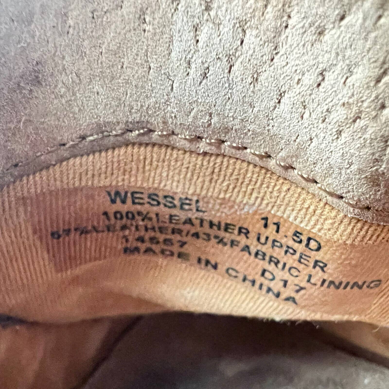RALPH LAUREN Wessel Burnished Calfskin Driver Men’s 11.5 D Brown Leather Loafer