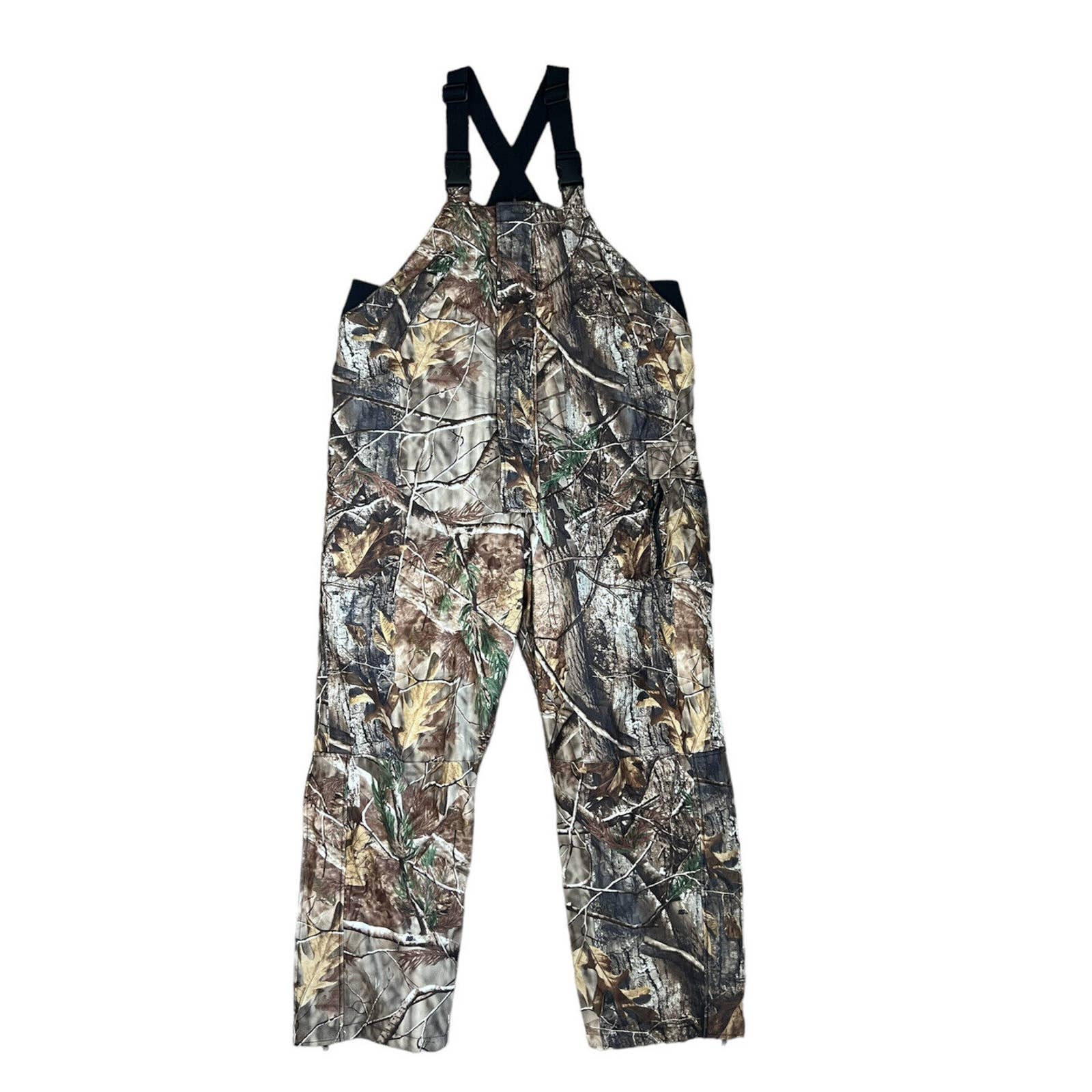 FIELD & STREAM Waterproof Hunting Bib Pants Men’s XL Realtree Camo Insulated