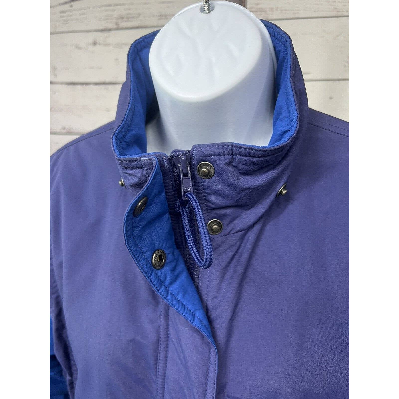 LL BEAN Winter Parka Jacket Women’s Small Purple Blue Thinsulate Lined Ski Coat