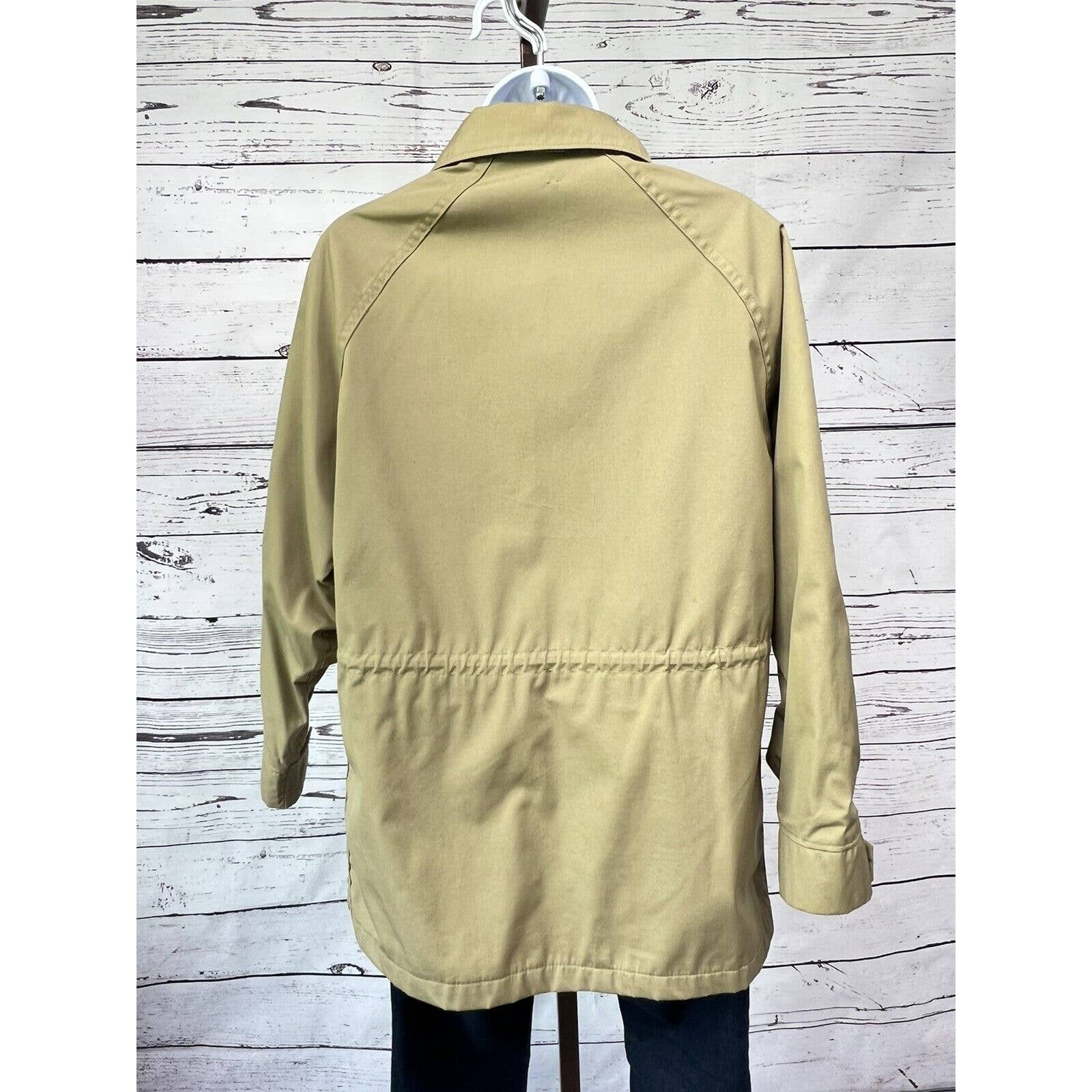 Woolrich Woman Wool Plaid Lined Parka Women’s Medium Khaki Vintage USA Jacket